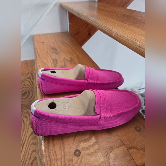 Rothy's The Driver Loafer Classic Business Casual Dragonfruit Pink Knit Size 10 - Picture 6 of 9